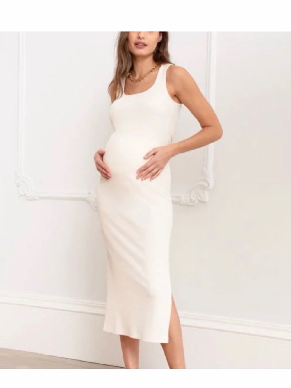 Seraphine Darina Cream bodycon dress size 12 NWT
